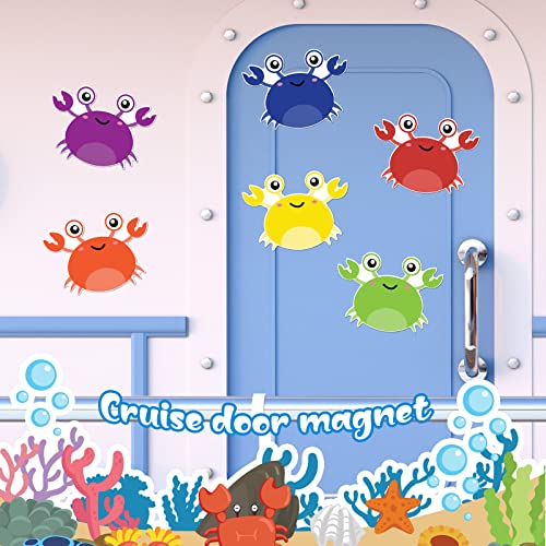 Imanes decorativos de cangrejo para puerta 6 piezas miniatura 5