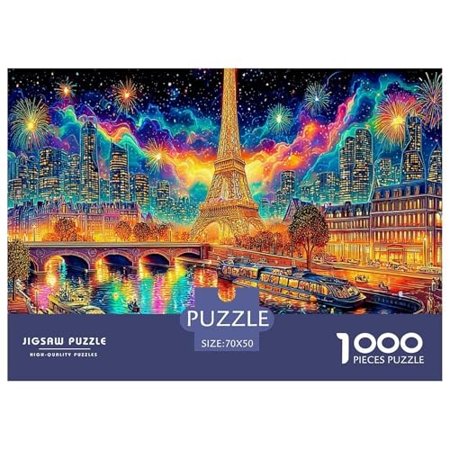 Puzzle de 1000 piezas de la Torre Eiffel para disfrutar de una noche de relax en familia