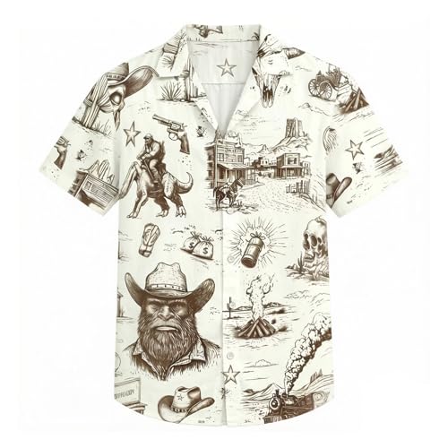 Chemise hawaïenne homme noire et blanche pour vos soirées d'été décontractées