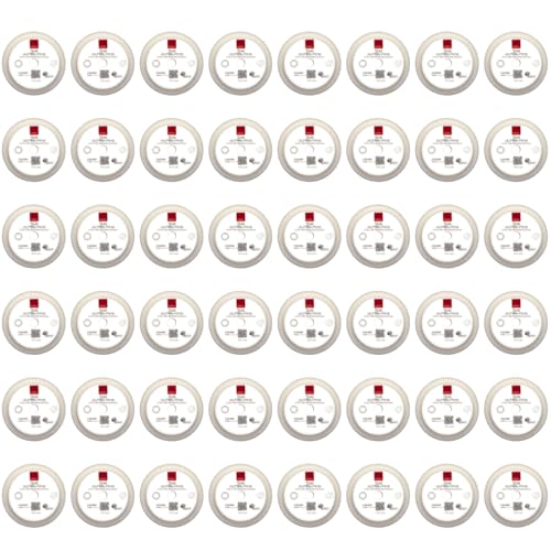 Image of RUPES 9.DA100S Pack of 48 White D-A Ultra-Fine Polishing Foam Pads 100mm | Ideal for Paint Correction | Extremely Fine Defect Removal | Compatible with 4 inch Backing Plate