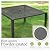Sophia & William 9 Pieces Outdoor Dining Set for 8 People, 53" Square Cast Aluminum Patio Table and 8 Rattan Chairs Set, All Weather Patio Dining Set with 2.1” Umbrella Hole