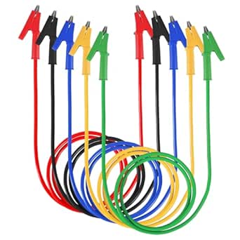 Sumnacon 30 PCS Back Probe Kitãu20acu201a5 Pcs 4mm Banana Plug To Alligator Lead 1m,5 Pcs Wire Piercer With Cover,5PCS Alligator Clips,15 PCS Back Probe Pin