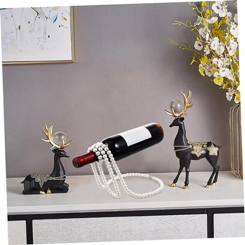 Soporte de vino de mesa con diseño en hierro miniatura 6