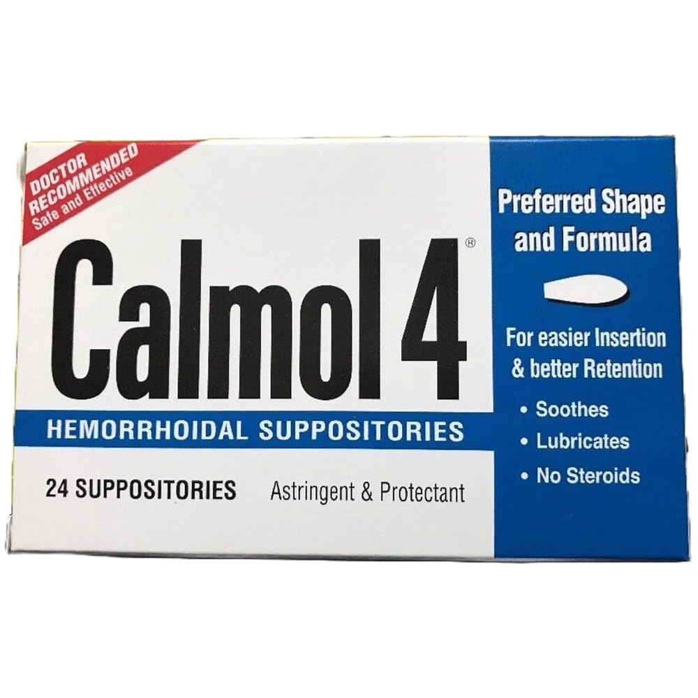 Calmol 4 Hemorrhoidal Suppositories - 24 Ea