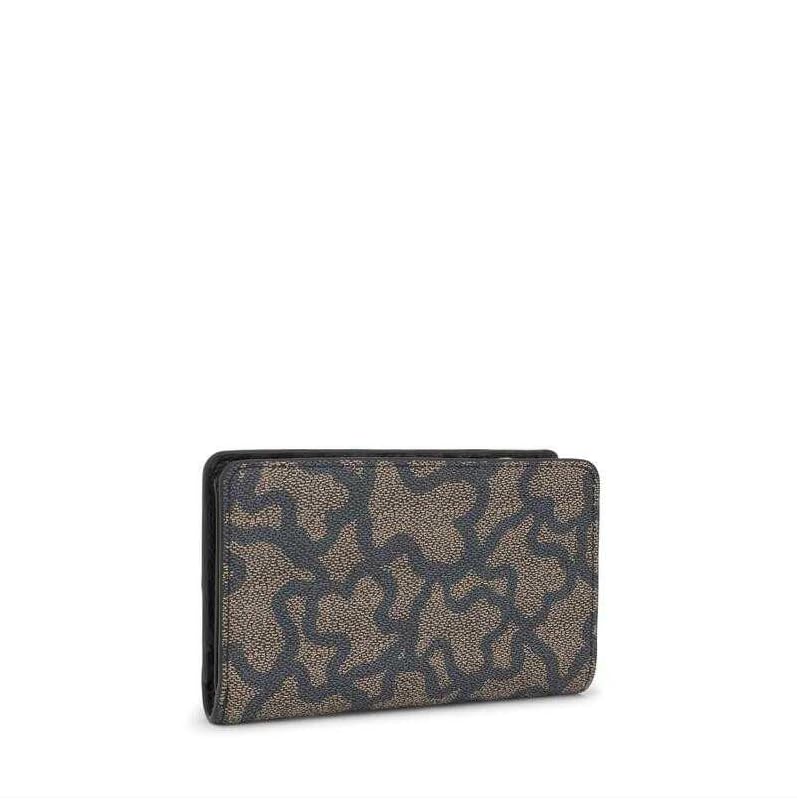 Tous Cartera Negra, para Mujer, Medidas 10 x 14,5 x 3 cm, Colección Kaos Icon