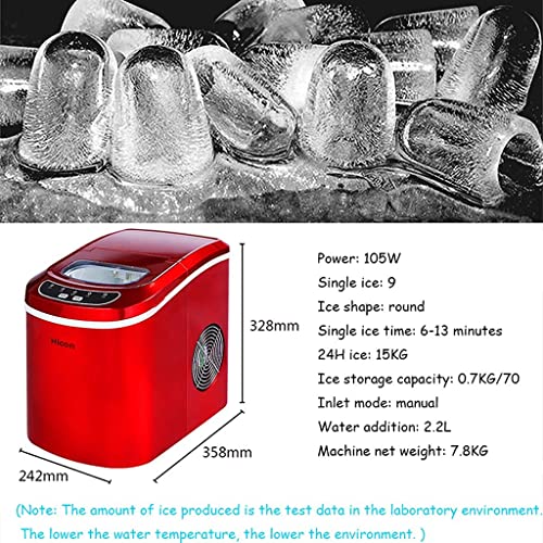 Fabricadora de hielo portátil de mostrador miniatura 5