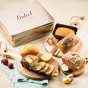 Dulcet Gift Baskets Fresh Baked Tea Cake Assortment in a Tin with Marble, Apple Cinnamon & Pumpkin Delightful Flavors the for Holidays, Birthday, Sympathy, Get Well, & Family or Office Gatherings for Men & Women with Prime Delivery