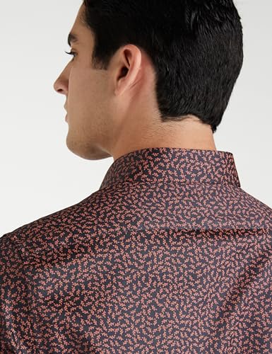 Image of Van Heusen Formal Printed Shirt for Men| Premium Cotton| Full Sleeves| Slim Fit |Breathable Fabric