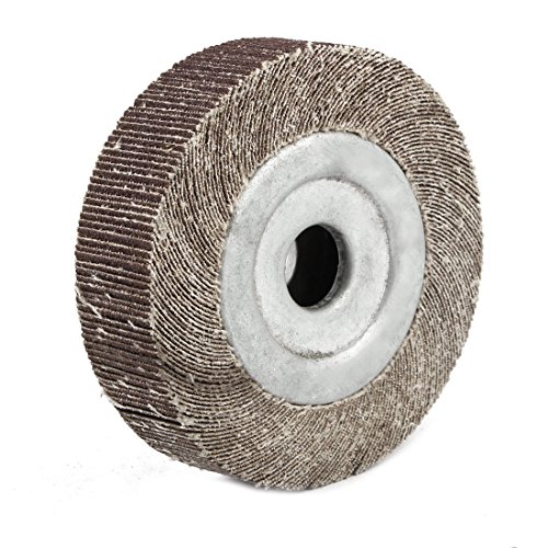 Aexit 90mm x Abrasives 16mm x 25mm Sanding Abrasive Flap Wheel Sander Tool Model:27as27qo139