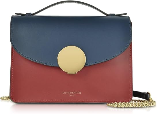 New Ondina Color Block Top Handle Shoulder Bag, Calf Leather, 8.5 x 6.3 x 3.5 inches