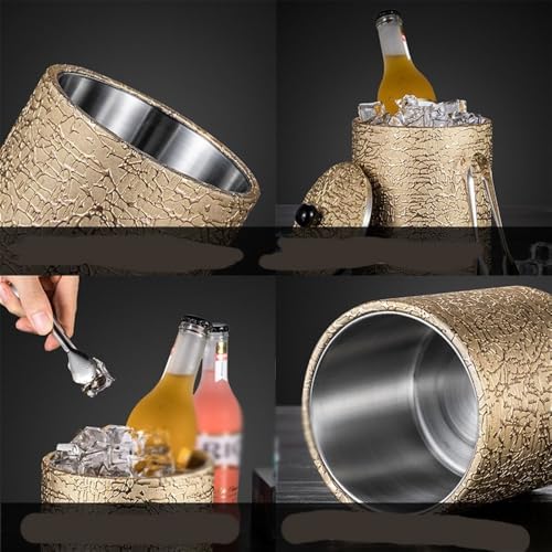 Cubo de hielo de acero inoxidable ideal para brindar con champán 5