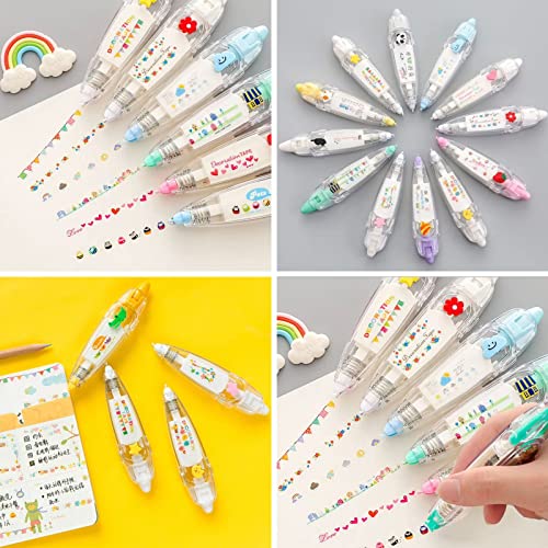 Image of DPISZONE Decorative Lace Pen Cute Novelty Decorative Correction Tape Correction Fluid School & Office Supply Scrapbooking Supplies, Decorative Edging Tape, Correction Tape for Journal Supplies Scrapbook, Crafts and Arts Projects (5)