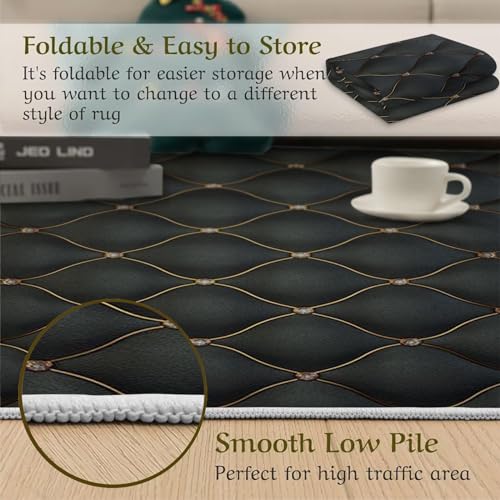 Tapis de luxe en peluche douce lavable en machine pour chambre - 7