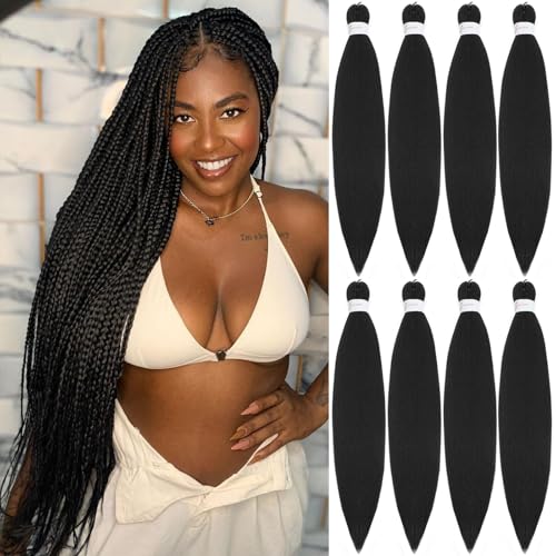 Pre Stretched Braiding Hair 30 Inch 8 Pack