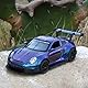 imtfzct 1/32 GT3RS Modellauto, Leichtmetallfahrzeug mit Pull Back Funktion, Kinderspielzeugauto mit Licht und Sound, Spielzeugauto, das die Tür öffnen kann, Geschenk für Kinder (violett)