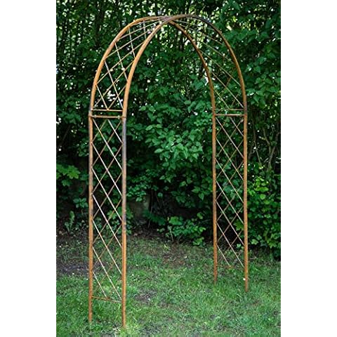 Rostiger Rosenbogen Metall, B:150cm / H Cover