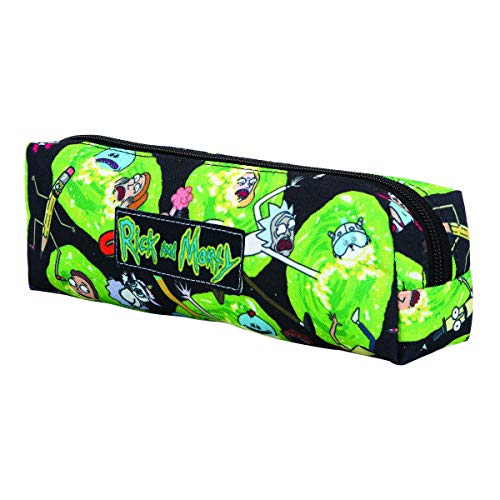 Estojo Soft Rick and Morty 2 5 x 20 x 5, 1 Compartimento, Dermiwil 52149, Preto