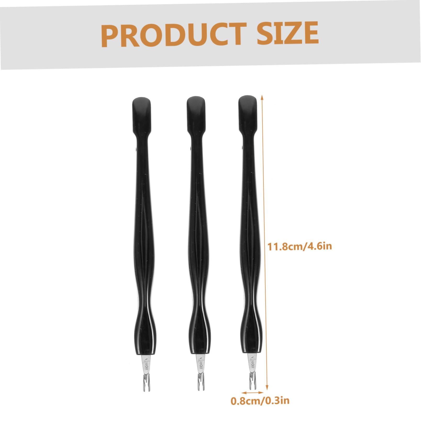 VICASKY Nail Cuticle Fork Push Shovel Kit Pcs Stainless Steel Nail Pusher Tool Manicure Set Ergonomic Handle Easy to Use