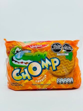 Chomp Galletas Peruanas Con Sabor A Naranja 6 Paquetes 228G