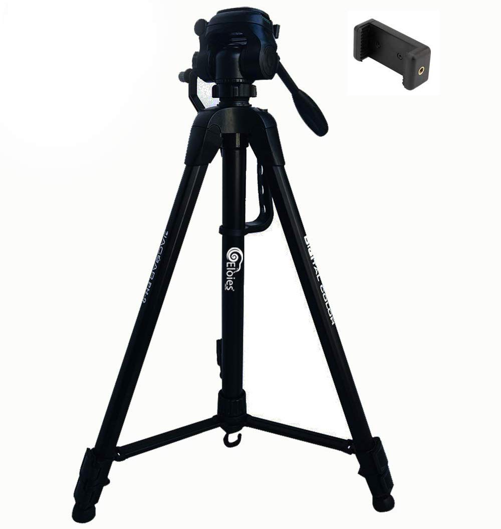 Eloies® Jaguar 3 Way Pan Head Photo Video Heavy Built Tripod for Mobile Phones and Camera Max Height 5.5 Foot Camera Tripod Free Mobile Tripod Clamp Worth 250Rs. (Color May Vary) (B07N11XTCW) Amazon Price History, Amazon Price Tracker