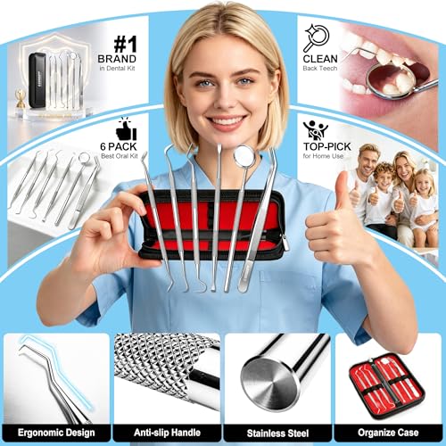 G.CATACC 6-in-1 Dental Tools Kit