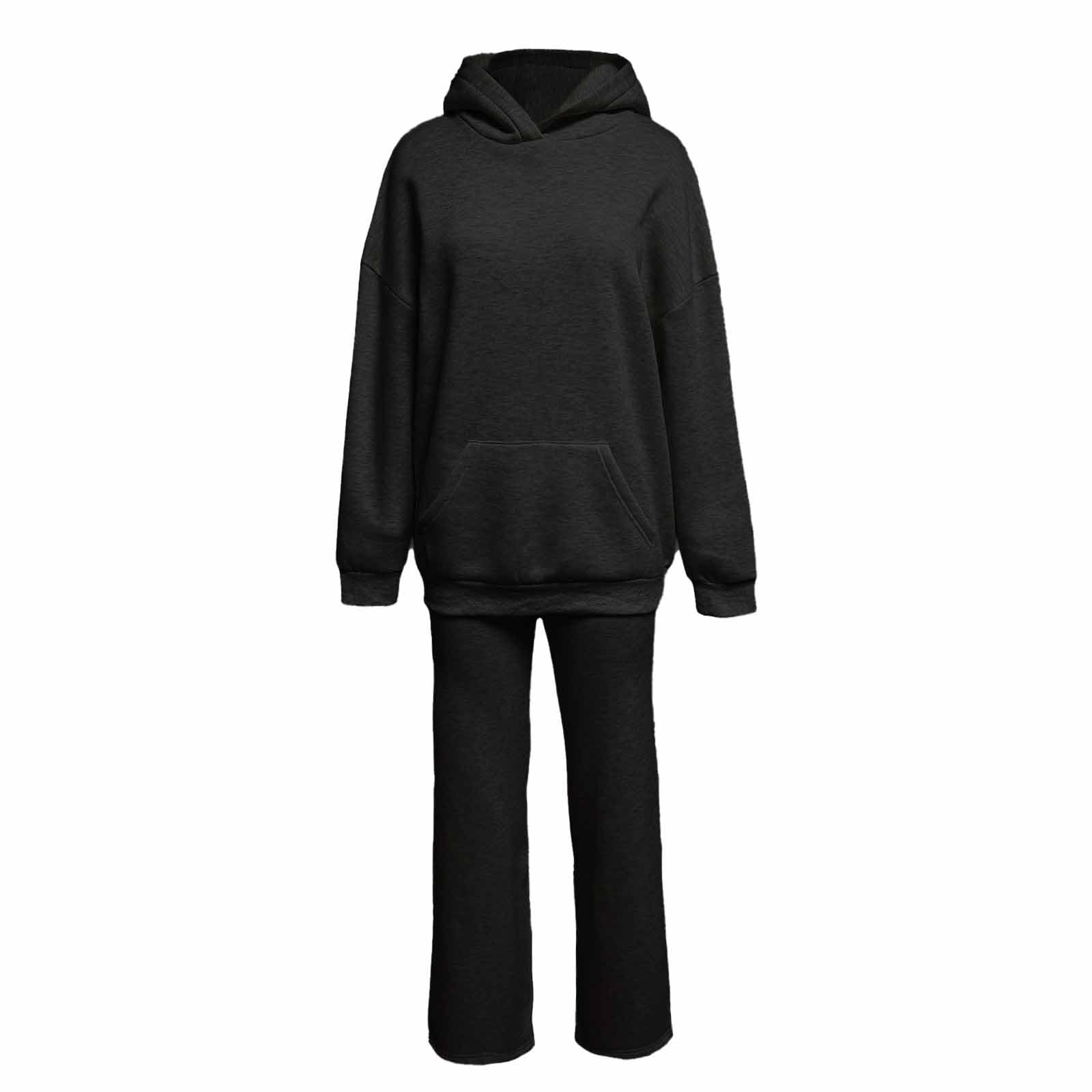 Tuta Sportiva Donna Elegante 2 Pezzi, Felpa con Cappuccio e Pantaloni a Vita Elasticata, Decorato con Paillettes e Ali d'Angelo in Strass, Stile Streetwear Y2K per Autunno-Inverno