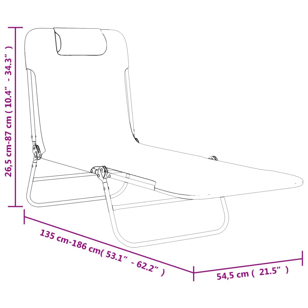 Sonnenliege Gartenliege klappbar 2 STK rot Textilene Stahl Liegestuhl Relaxliege Bäderliege für Terrasse Pool Balkon Outdoor Camping, verstellbar, platzsparend
