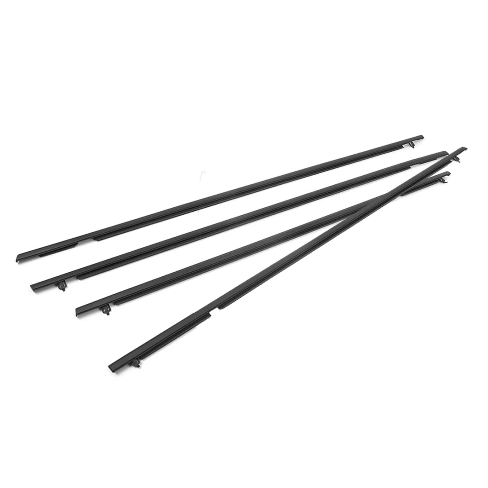 Glilar Black Automotive Window Seals Car Window Seals For Civic 2006-2011 4Pcs Outside Weatherstrip Seal Belt Moulding Auto Accessories(Black)