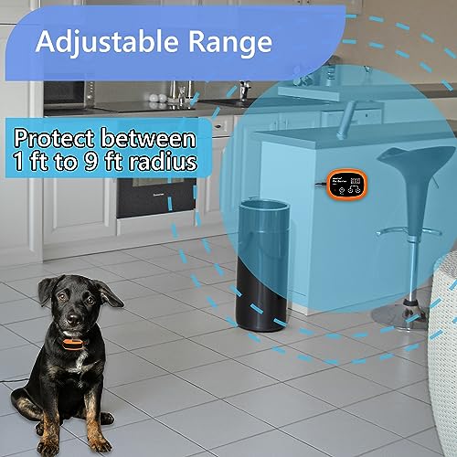 Indoor Pet Barrier for Dogs, Wireless Indoor Electric Fence, Pet Gate, Keeps Areas Off Limits, Dog Fence Waterproof/Rechargeable Training Collar (1 Dogs System) - Image 5