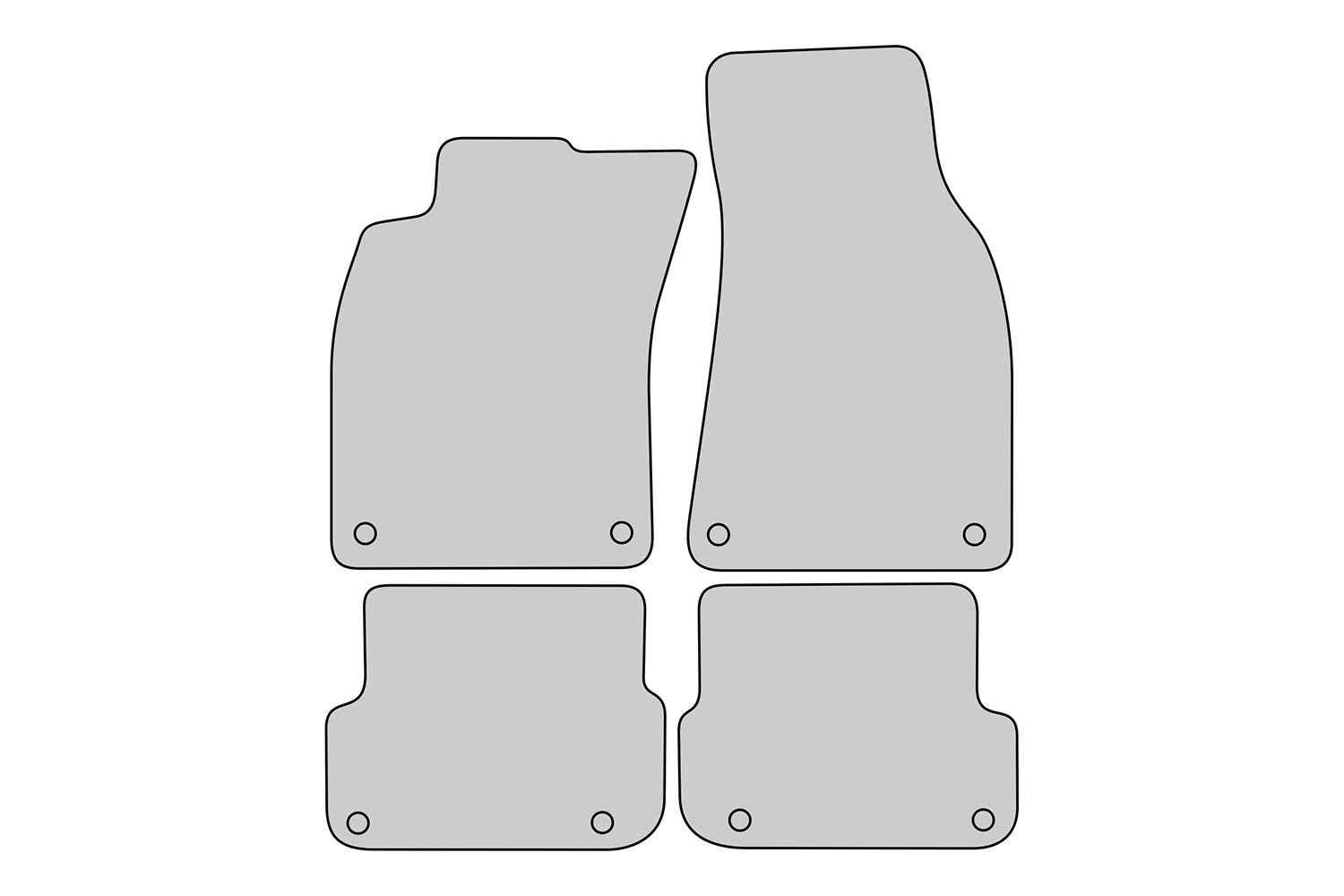 tuning-art A31 Exclusive-Line Alfombrillas para Audi A6 4F 2006-2011