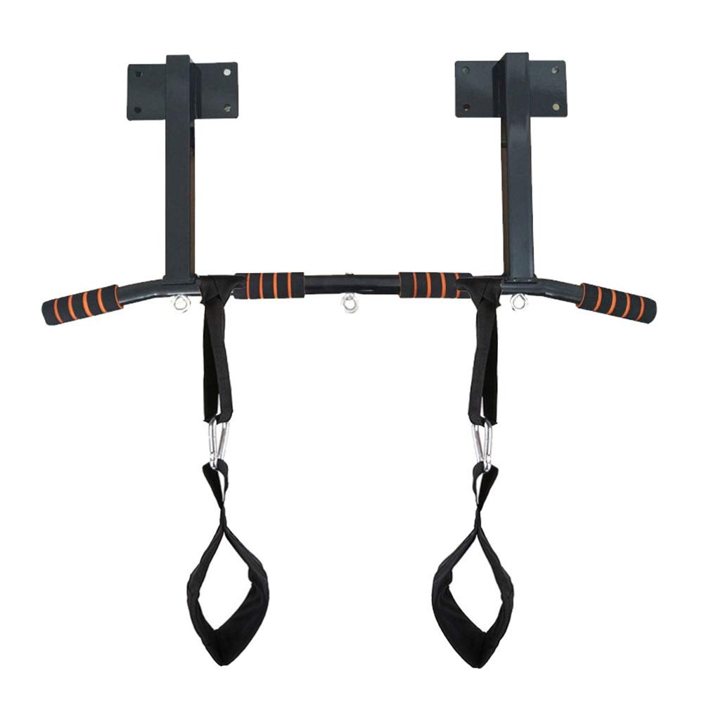 QUSYZD Pull-Up Bars Wall-mounted Horizontal Bar, Steel With Grommet, Sandbag Resistance Band Fitness Equipment Hanger, Load 250kg, Easy To Install,