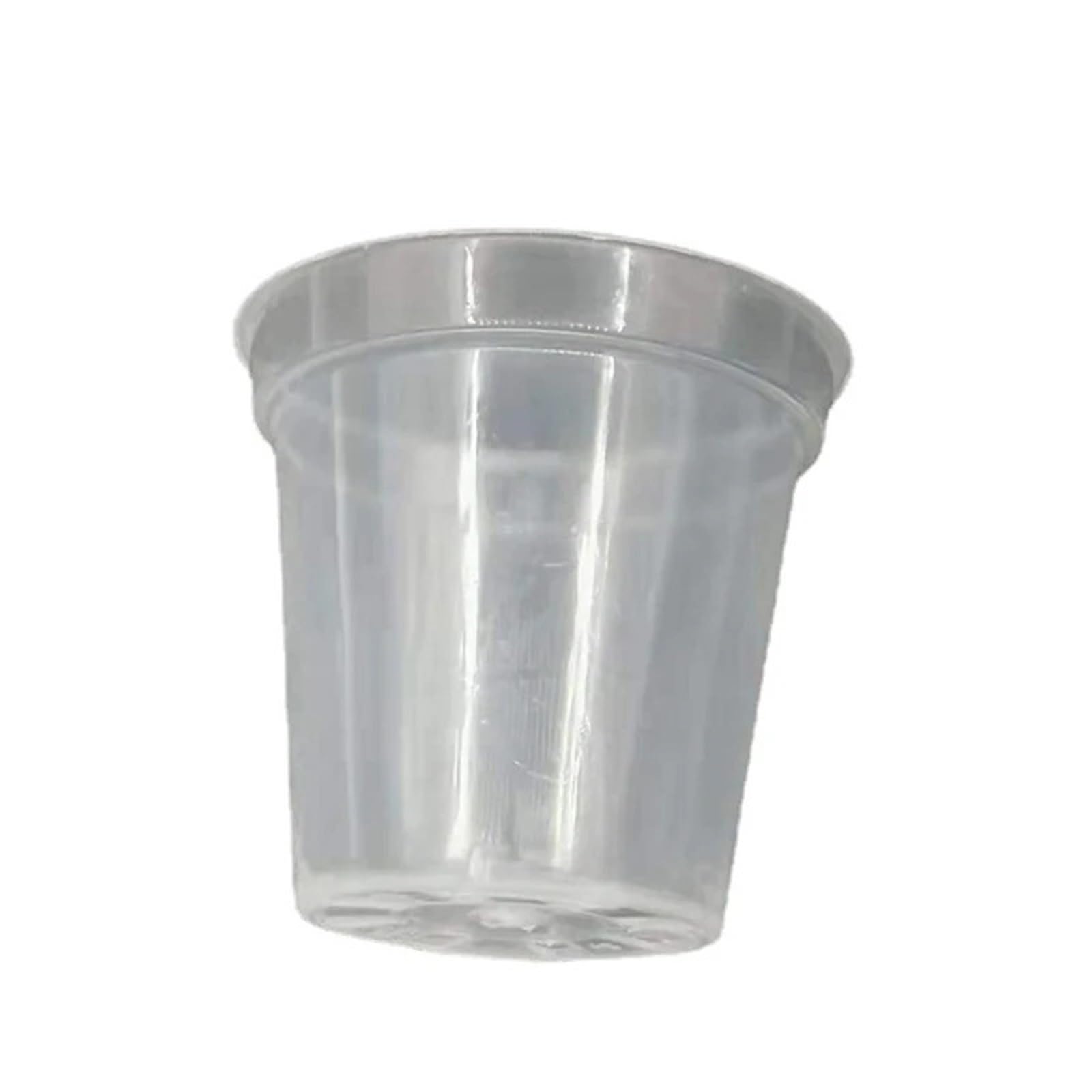 RUWLFE 5PCS 7/10/12cm Transparent Hard Plastic Flower Pot Thickened Orchid Succulent Rose Root Observation And Maintenance for Succulents, Houseplants(12cm)