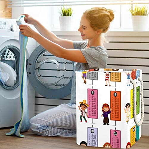 Tables de multiplication panier à linge pour apprendre en rangeant - 7