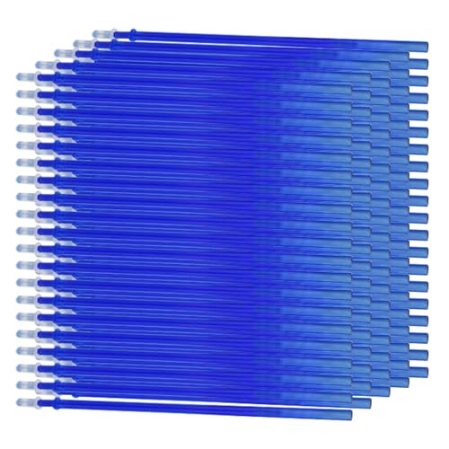 Recargas de Bolígrafos Gel Borrables 0.5 mm 100 pcs Azul