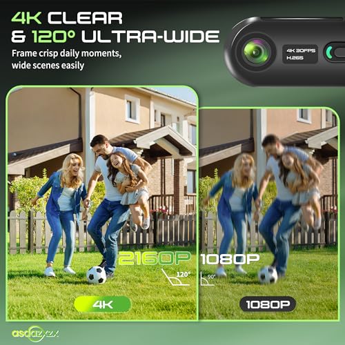 Image of Mini Action Camera 4K, Mini Body Camera WiFi, Wearable Sports POV Camera