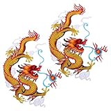 Utilisation polyvalente : convient à divers tissus, notamment le cheongsam, faisant de cet écusson dragon un ajout unique et élégant à votre garde-robe. écussons pour pantalons et vêtements