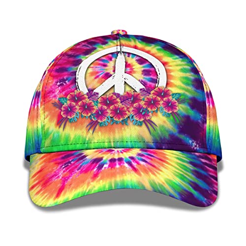 Hippie with Peace Sign and Flowers Men Women Baseball Cap Lightweight Dad-Caps Breathable Duck Tongue Caps for Sport Hip Hop Golf Hippie with Peace Sign and Flowers Men Women Baseball Cap Lightweight Dad-Caps Breathable Duck Tongue Caps for Sport Hip Hop Golf