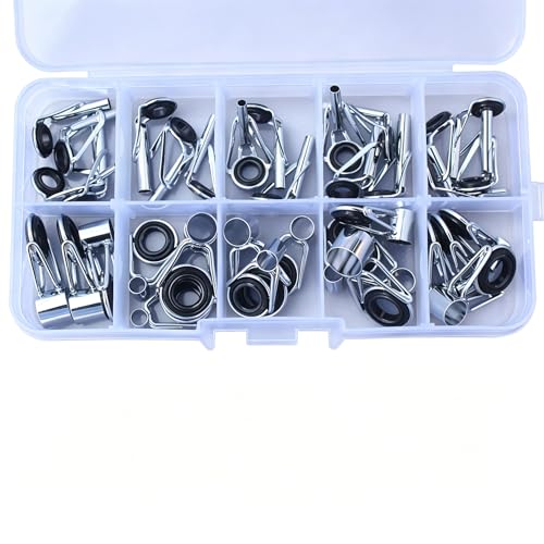 Kit de 36 piezas para guías de caña de pescar en caja miniatura 1