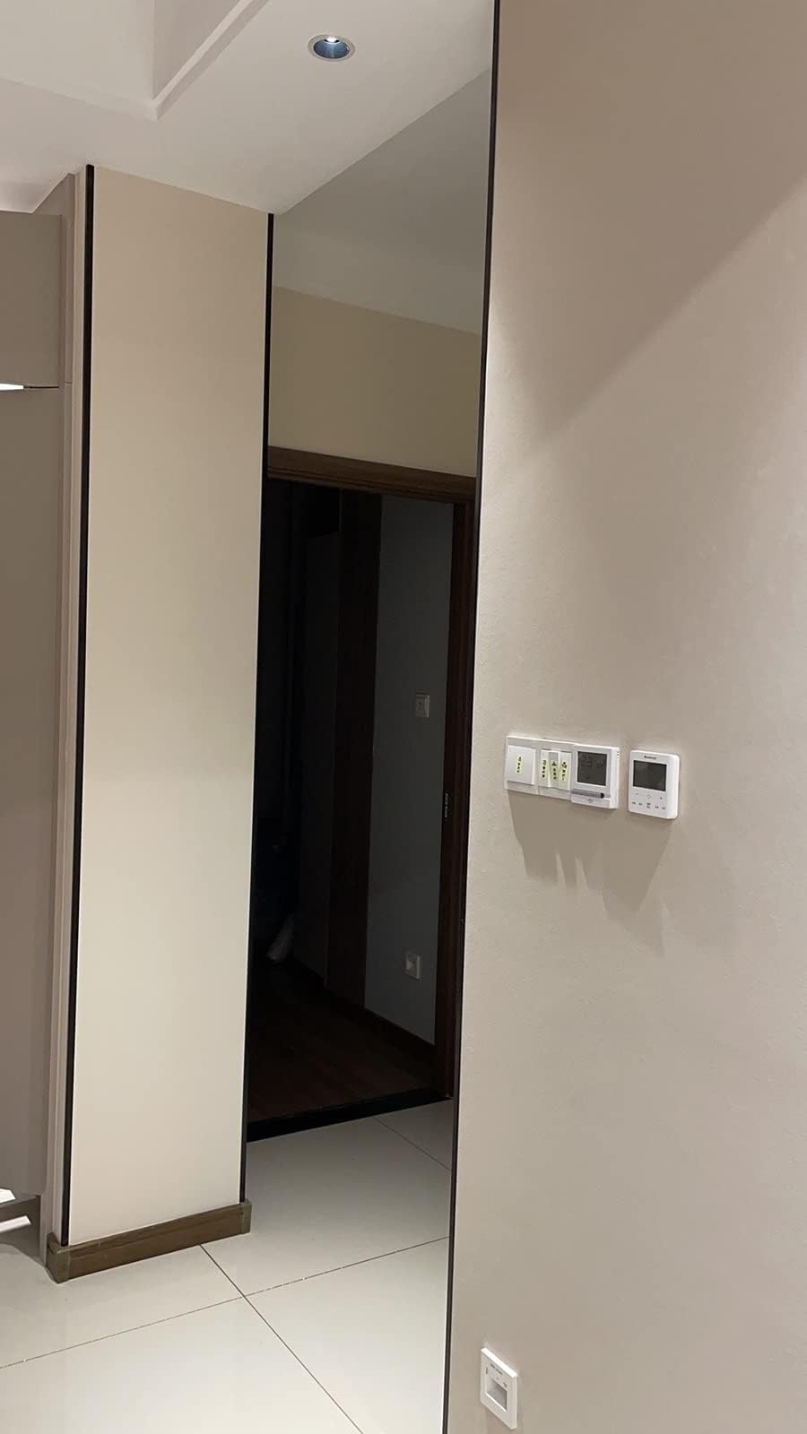 Schutzmatten, Eckschutzleisten aus schwarzer Aluminiumlegierung, Wandverkleidung(W 2.5cm/1in,180cm/71in)