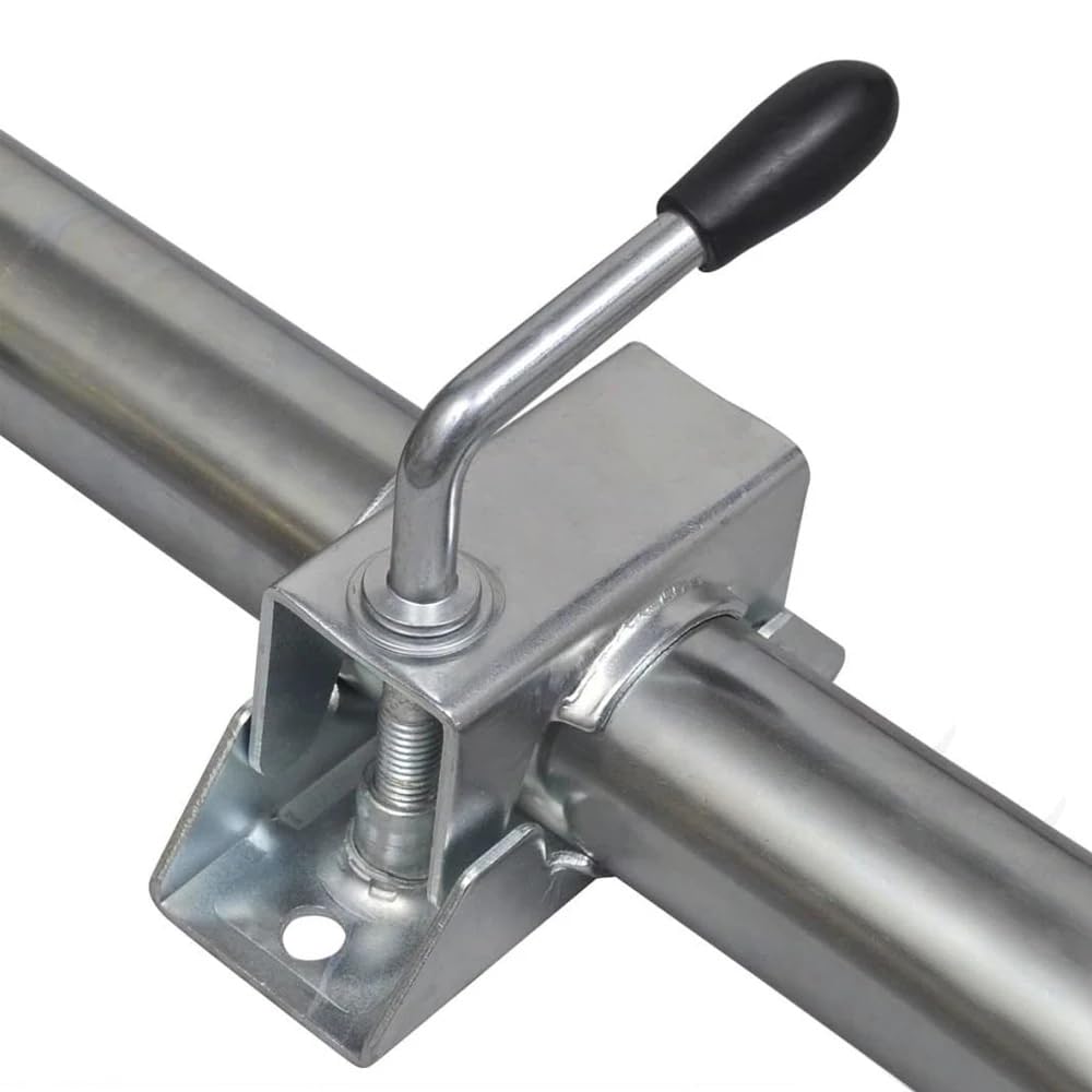 HEYOUTH Ruotino d'appoggio Rimorchio,con Morsetto per ruotino 48mm,per rimorchio, per roulotte