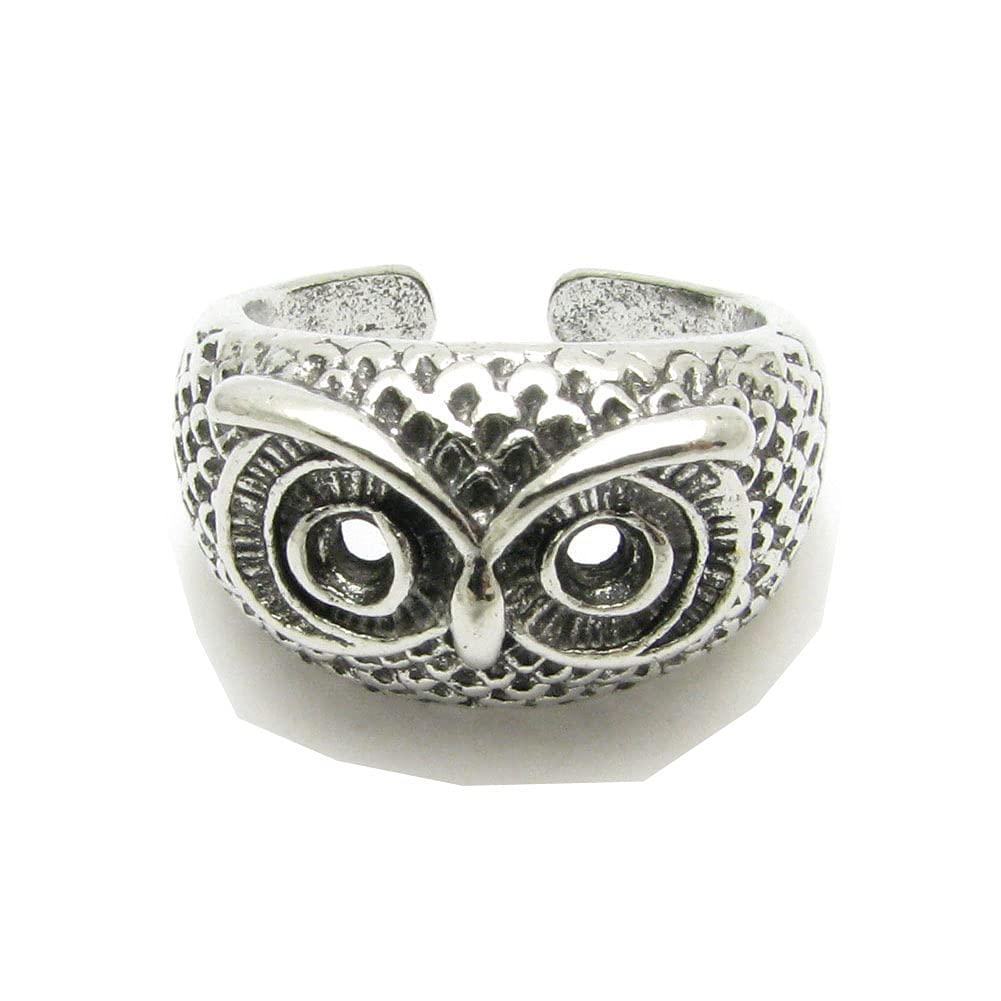 Amazon | [MILES] 指輪 ふくろう フクロウ 梟 19号 20号