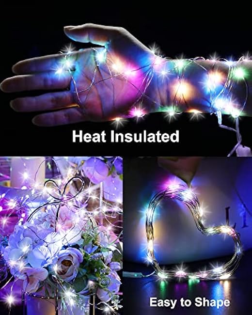 8 Pack Solar String Lights Outdoor Waterproof Each 240 Led 78ft Solar Fairy Lights Outdoor 8 Mode Led Tree Waterproof Copper Wire Garden Yard(Multicolor)