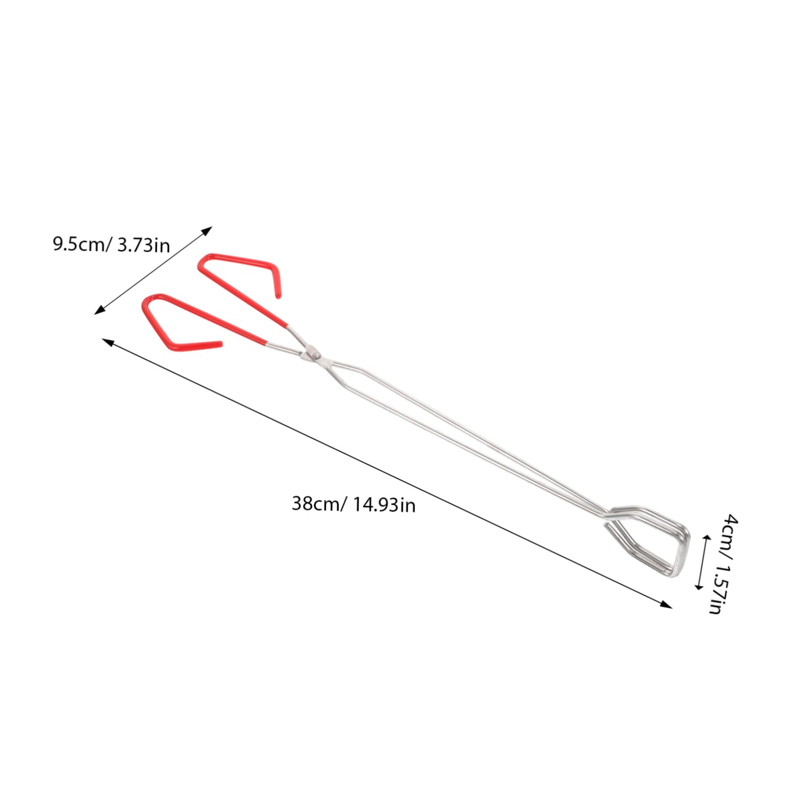 HEMOTON 5 Piezas Pinzas De Extendidas Accesorio Garra Madera Largo Pozo De Para Acampar Carbón Cocinando Pequeño Cámping Fosa Parrilla Interrogatorio Intenso Acero Inoxidable