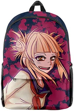My Hero Academia Backpack 3D Bakugou Katsuki Cosplay Backpack Rucksack Midoriya Izuku School Bags Students Computer Bag Casual Daypacks for Outdoor Travel Office