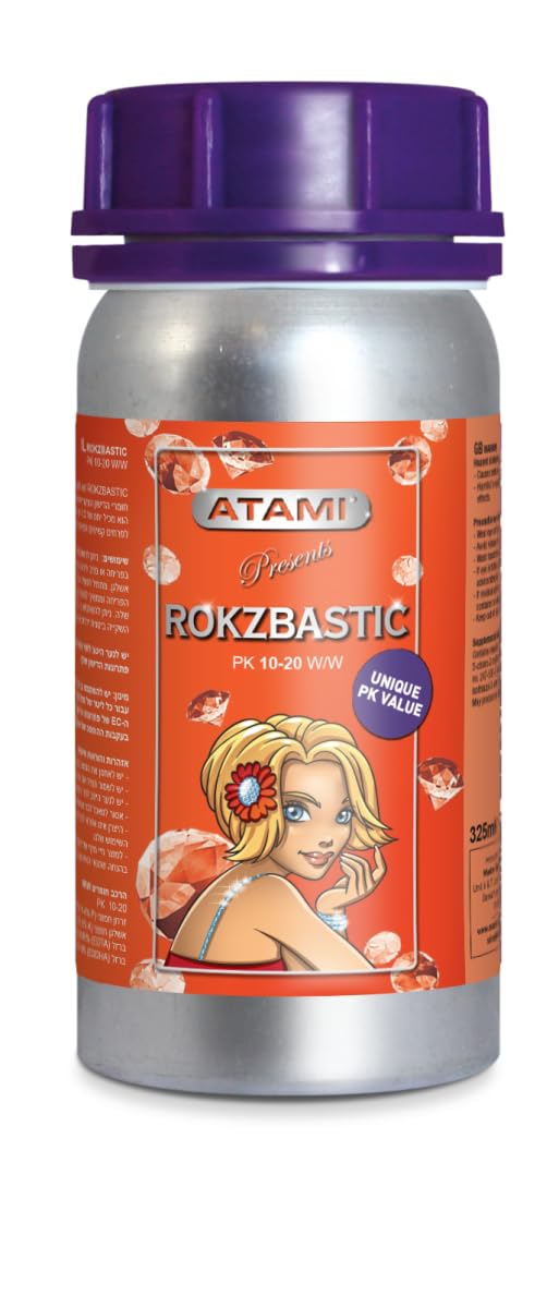 Atami Rokzbastic 325ml – Blüte- und Fruchtbooster mit PK 10-20 & Eisen – Fördert feste, kompakte Blüten und reichhaltige Ernte – Für Erde, Kokos & Hydroponik