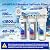 4 Stage Reverse Osmosis Deionization Water Fliter System, with Pressure Gauge and Deionization Water Filter, RO/DI Water Filtration System with Flushing Valve?100 GPD