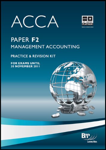 Buy ACCA - F2 Management Accounting: Revision Kit: Paper F2 — BookShops.in