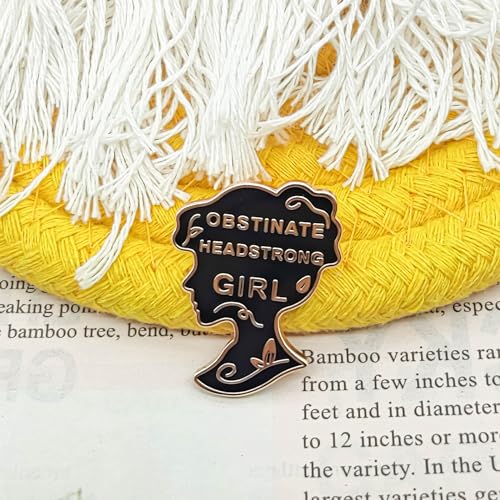 Obstinate, Headstrong Girl - Literature Series - Enamel Lapel Pin - Plated Badge for Clothing, Bags, and Lanyards3