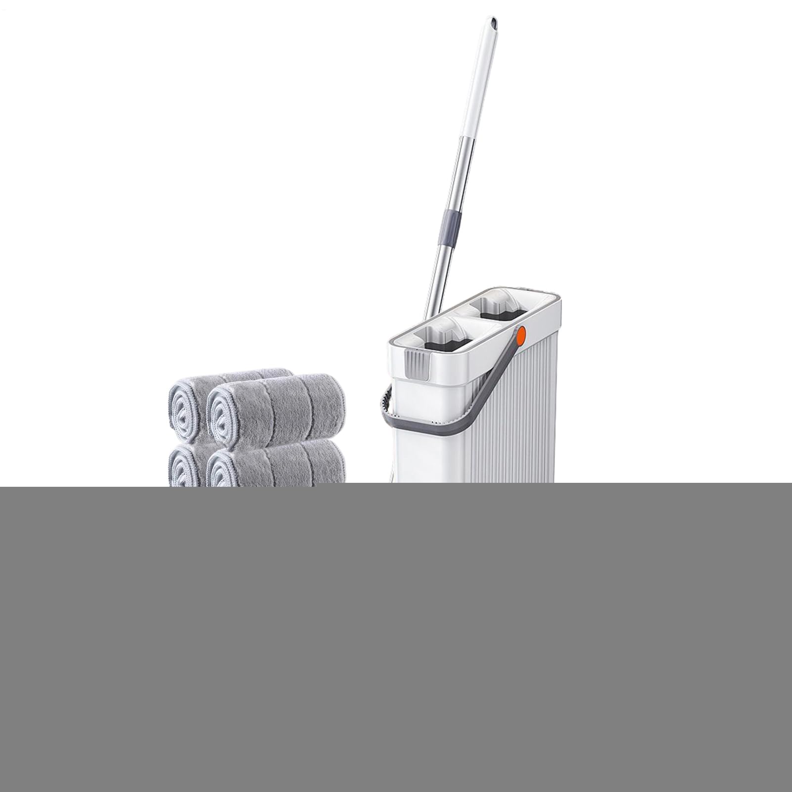Set Mop e Secchio Attrezzo per Pulizie Domestiche a Umido e a Secco con 4
