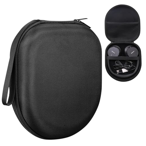 Image of VERTUS Headphone Protective Storage Case Cover for Sony WH-CH720N, WH-CH710N, WH-XB900N, WH-XB910N Headphones Storage Bag with Soft Lining & Accessory Pocket (Hard Shell|EVA|Black)